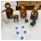 Signed Hungarian Nativity plus Scotty dog and