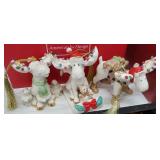 Lenox - 3 moose ornaments with original boxes