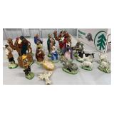 G. Roche ceramic glass retro nativity set