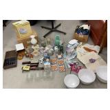 4 Box lot misc - coffee mugs, coasters, mixing