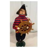 Byers Choice - Pirate with ship wheel
