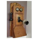 Stromberg & Carlson oak wall telephone