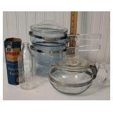 Pyrex coffee pot, boiler, & baby bottle