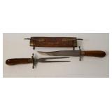 Hand carved carving set