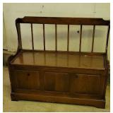 Lift top bench seat. Very clean.