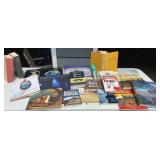 Box lot misc books - history, Corning glass etc