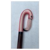 Tall Wood cane with flamingo head - fabulous