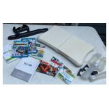 Box lot - Wii parts and 3 Wii games - not