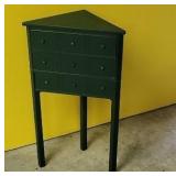 3 drawer corner stand.