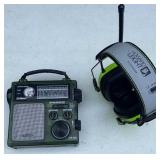 Box lot L.L. Bean emergency radio and Howard