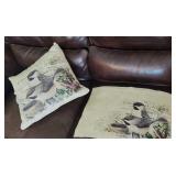 Bird pillow and place mat