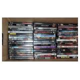 About 100 DVDs