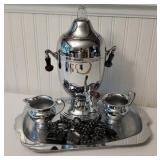 Beautiful art deco chrome coffee/tea set