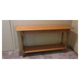 LL bean oak sofa table