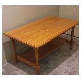 LLBean oak coffee table