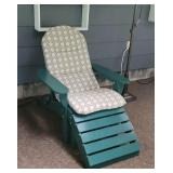 Adirondack style chair w/stool