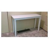 White sofa table