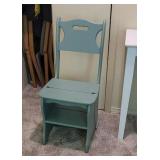 Green ladder stool
