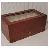 Glass top jewelry box