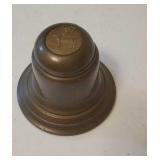 Brass inkwell - girl on donkey