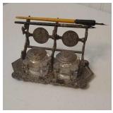 Dated 1878 double inkwell