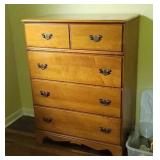 Maple highboy dresser
