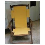 Folding beach chair.