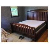 King size sleigh bed style, Casper mattress some