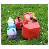 Washer fluid, simple green, 3 gas cans.
