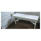 White bench