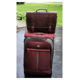 Suitcase, and briefcase.