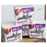 5 packages of vanity fair napkins.