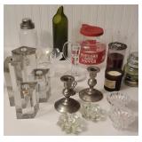 Box candlesticks, popcorn popper, etc