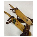 Pair of vintage Lisnocht ice skates