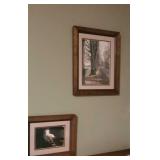 2 signed pictures - rooster and sap buckets