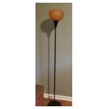Floor lamp - orange globe