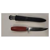 Sweden Morakniv carbon red wood knife