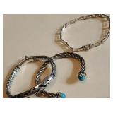3 sterling bracelets