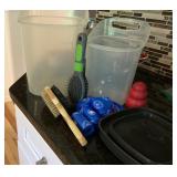 dog treat bins and other dog items