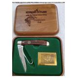 Schrade 1988 USA duck stamp knife set