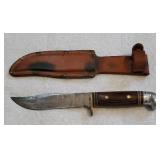 Western heavy-duty knife with sheath