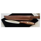 Russell belt knife with sheath made in Canada