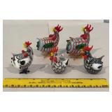 5 Lenox roosters