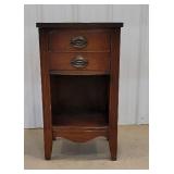 1 drawer Mahogany nightstand.
