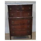 3 over 3 Mahogany highboy dresser.