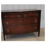 2 over 2 mahogany lowboy.