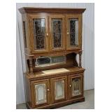 2 piece hutch. 78"Tx46"Wx16D