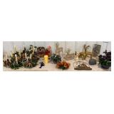 2 box lot mostly Christmas related/floral