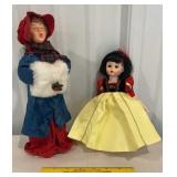 2 dolls - Caroler and Madame Alexander Snow White