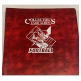 Red Football album filled with cards